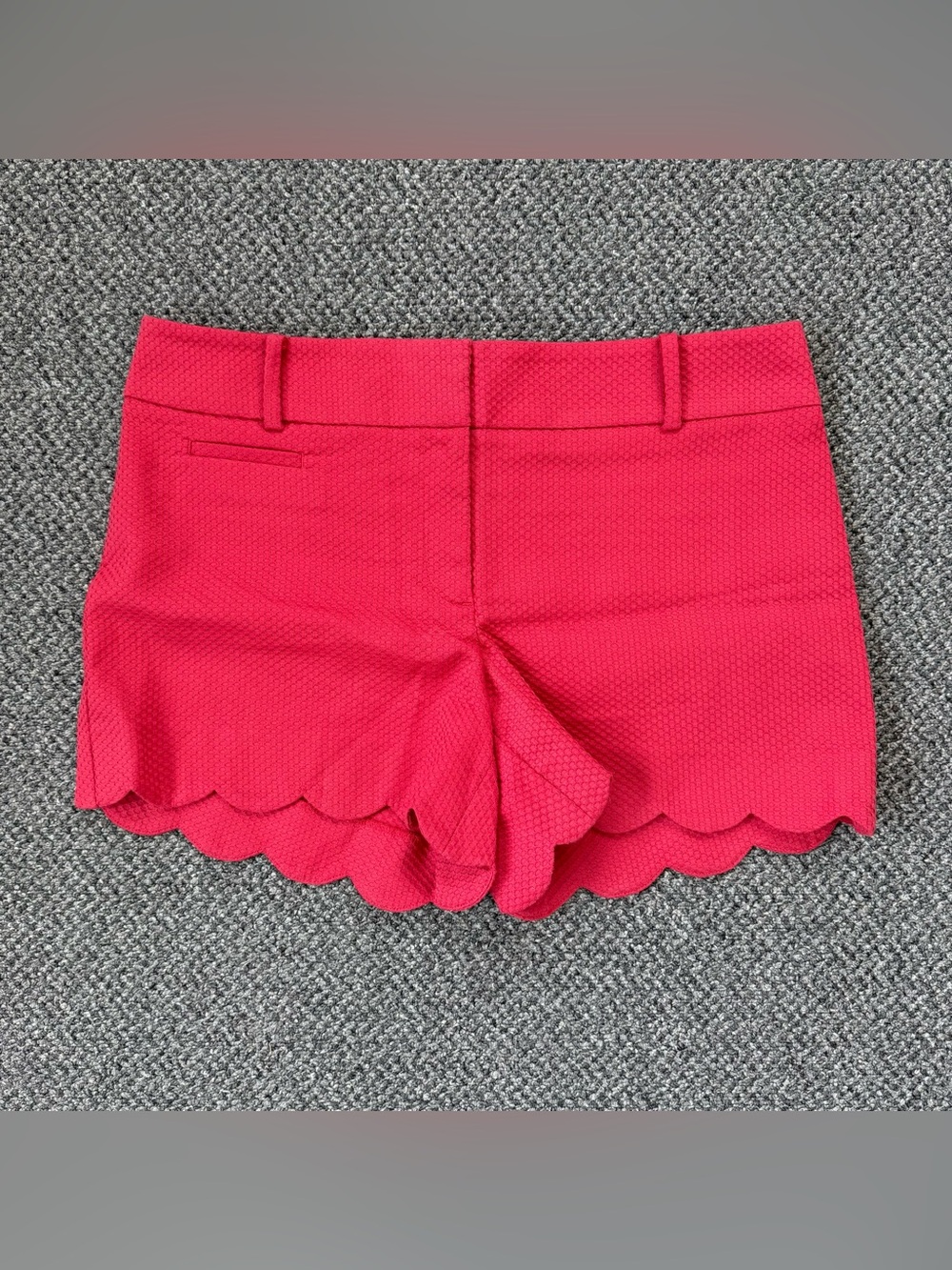 Loft Hot Pink Scalloped Shorts women's Sz 6
